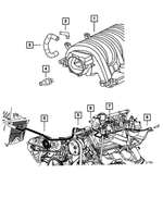 5037763AB - Engine 6.1L Eight Cylinder [ESF]: Make Up Air Hose for Mopar Image