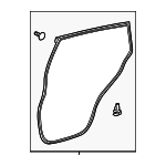 678720R050 - Body: Door Weather-strip for Toyota: RAV4, RAV4 Prime Image
