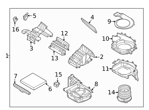 Blower Motor & Fan for 2025 Hyundai Tucson #0