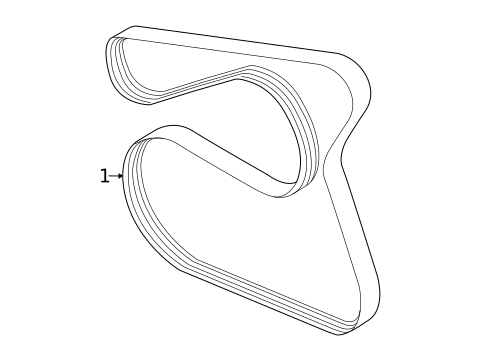 Accessory Drive Belt System Components for 2018 Ford Escape #0