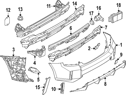 Bumper & Components - Rear for 2025 BMW M2 #0