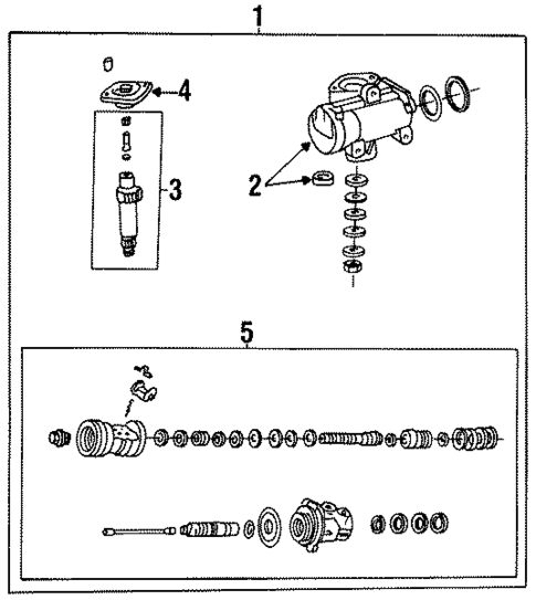 Steering Gear for 1996 Mazda B4000 #1