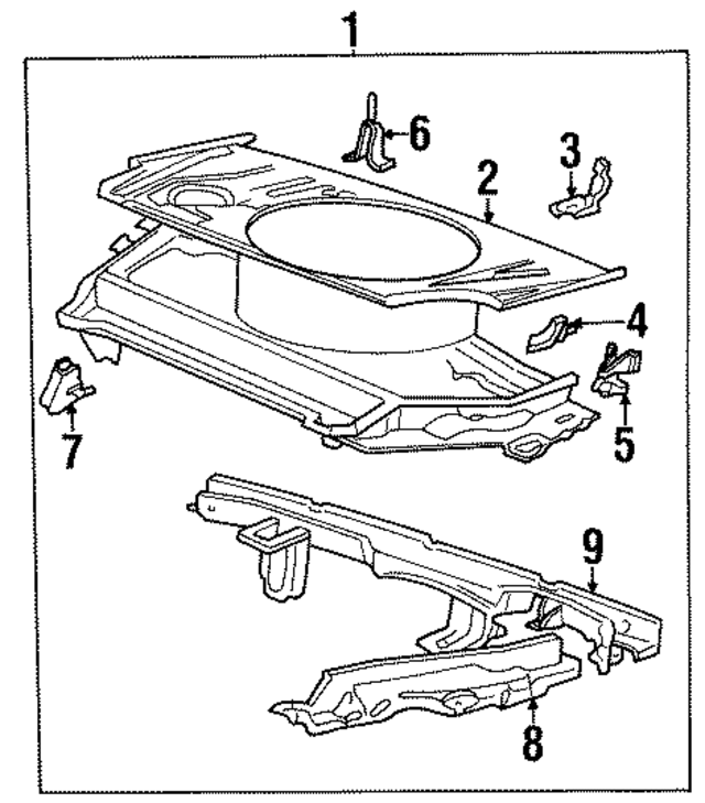 41128111908 - Body: Floor Pan Assembly for BMW Image