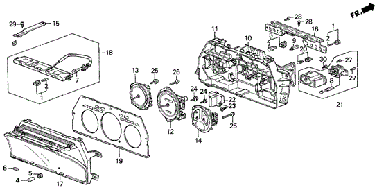 Speedometer Components (86-87) for 1987 Acura Legend #0