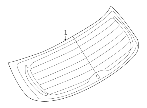 Glass - Lift Gate for 2008 Saturn Astra #0