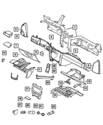 56052761AD - Instrument Panel and Radios and Consoles: Instrument Panel Frame for Mopar Image