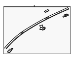 TD11509H0C - Body: Roof Molding for Mazda: CX-9 Image
