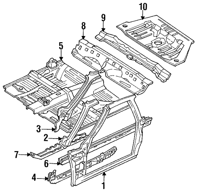 F12Z61211A10A - Body: Uniside Assembly for Ford: Probe Image