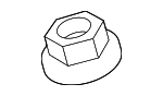 6104987AA - Body: Wiper Arm Nut for Dodge: Caliber | Jeep: Patriot Image