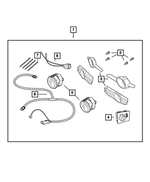 4805857AA - Mopar Accessories - Component Parts: Front Fog Lamp for Mopar Image image