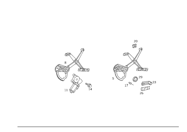 2027201246 - Front Doors: Window Regulator for Mercedes-Benz: C220, C230 Image image