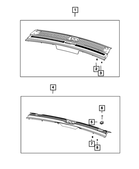 Liftgate Panel and Scuff Plate for 2025 Jeep Wagoneer S #0
