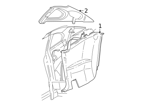 Interior Trim - Quarter Panels for 2004 Ford Mustang #0