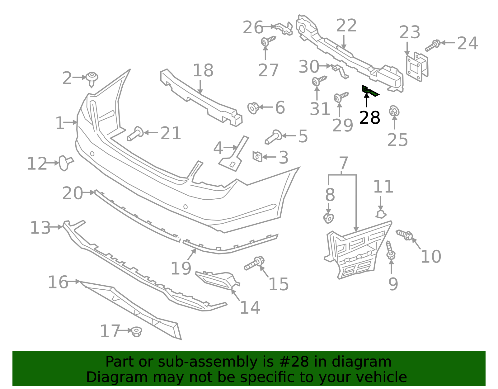 86636-J6000 - Impact Bar Lower Bracket 2019-2020 Kia K900 | Kia.Parts Store