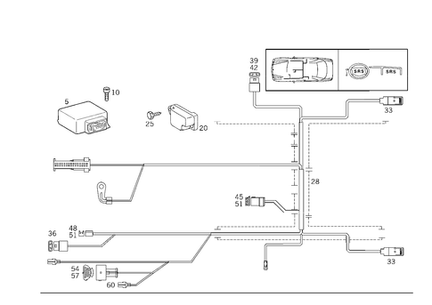 Belt Locking Retractor, Airbag and Sidebag for 1995 Mercedes-Benz E420 #0