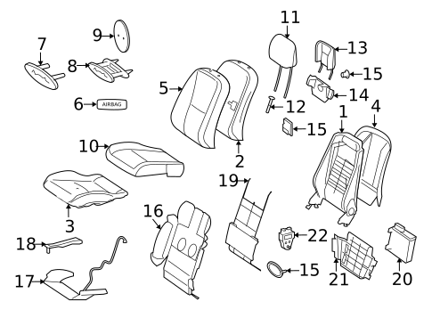 Front Seat Components for 2010 Mercedes-Benz S65 AMG #0