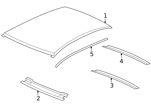 Roof & Components for 2008 Saturn Aura #0