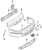 10220398 - Body: Bumper Cover for Pontiac: Trans Sport Image