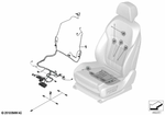 61129442944 - Vehicle Electrical System: Wiring Set Seat Left for BMW: 840i, 840iX, BMW ALPINA B8, M850iX Image image
