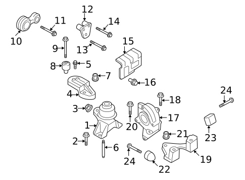 Engine & Trans Mounting for 2006 Lincoln Zephyr #0