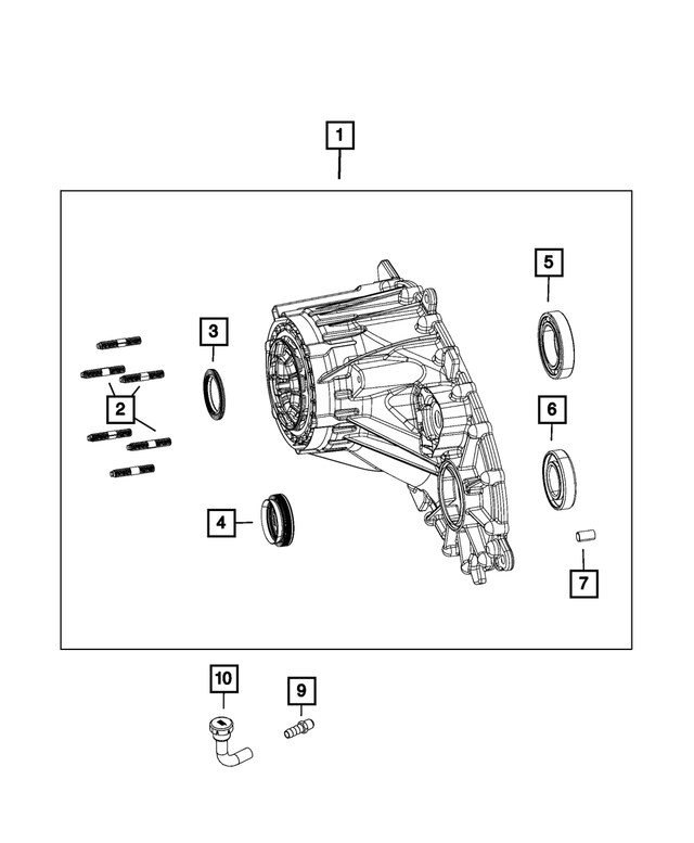 68089689AB - Transfer Case and Power Transfer Unit: Input Gear Bearing for Mopar Image
