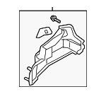 857403V000RY - Body: Trunk Side Trim for Hyundai Image