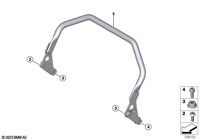 7129907195 - Navigation &amp; Communication: ISA Screw for BMW-Motorrad Image