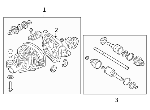 Axle Housing for 2005 Lincoln Aviator #0