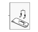 83280THRA01ZB - : 2018-2024 Honda Odyssey - Sun-Visor Assembly L *NH836L* (Illumination) (Wisteria Light Gray) for Honda: Odyssey Image