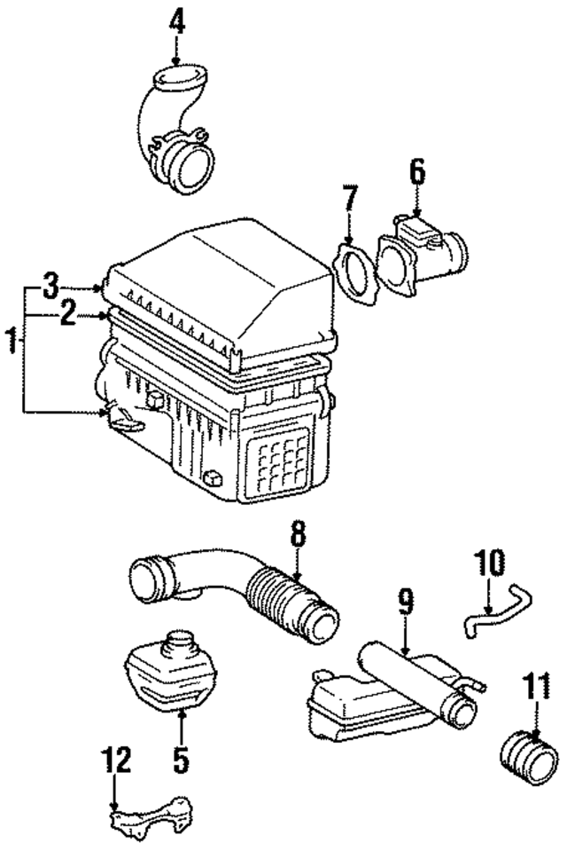 177000C050 - Engine: Air Inlet Assembly for Toyota Image
