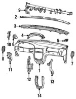 F3XY1204320C - Body: Instrument Panel for Mercury: Villager Image