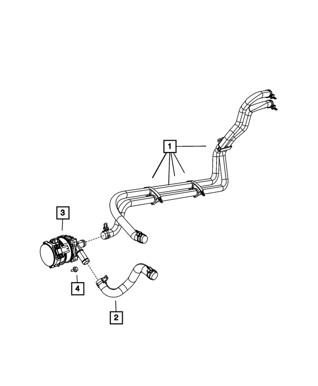 55111233AA - : Auxiliary Coolant Pump for Mopar Image