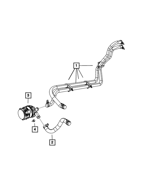 Air Conditioner and Heater Plumbing for 2011 Ram 1500 #3
