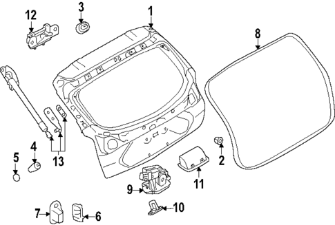 Liftgate for 2024 Subaru Impreza #0