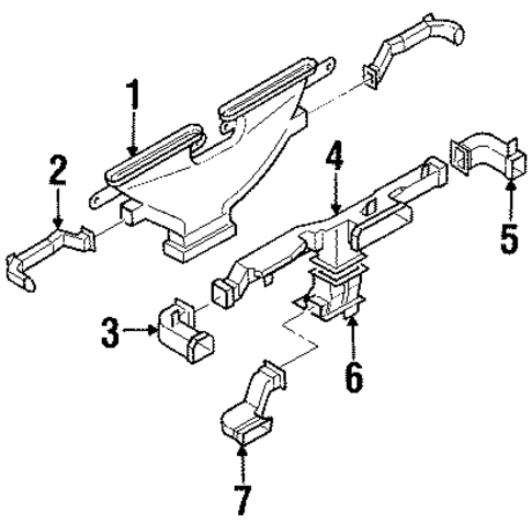 Ducts for 2000 Isuzu Trooper #0
