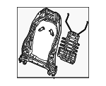 81525T20A61 - Body: Seat Back Frame for Acura Image