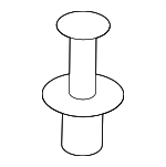 51111908077 - Body: Scuff Plate Rivet for Mini Image