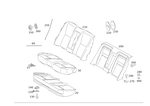2219202837 - Rear Seat Bench: Outer Cover, Rr Seat Cush for Mercedes-Benz Image