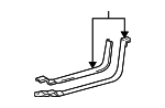 7760122110 - Fuel System: Fuel Tank Strap for Lexus: GS450h, IS250, IS350 Image