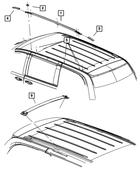 Sport Bar or Luggage Rack for 2008 Dodge Grand Caravan #0