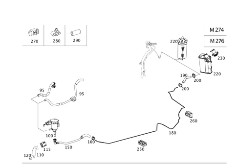 Evaporative Emission Control System for 2008 Mercedes-Benz C350 #0