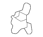 6874002080 - Body: Lower Hinge for Scion: iM, tC, xB, xD | Toyota: 4Runner, Avalon, bZ4X, C-HR, Camry, Corolla, Corolla Cross, Corolla iM, Crown, Crown Signia, GR Corolla, Grand Highlander, Highlander, Land Cruiser, Matrix, Prius, Prius AWD-e, Prius C, Prius Plug-In, Prius Prime, Prius V, RAV4, RAV4 Prime, Sienna, Tacoma, Venza, Yaris Image