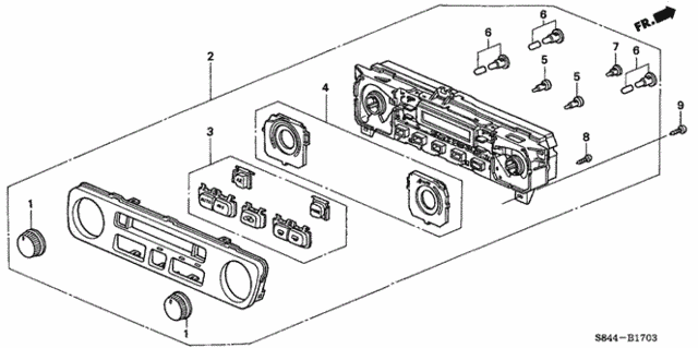 Heater Control (Auto) ('01-'02 Exv6) for 2001 Honda Accord #0