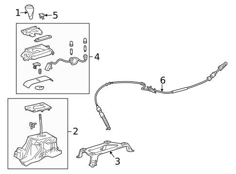 Gear Shift Control for 2018 Lexus ES350 #0