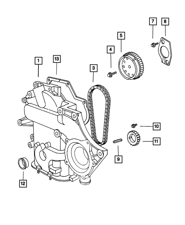4273275 - Engine 3.8L Six Cylinder: Front Main Crankshaft Seal for Mopar Image