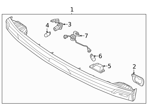 License Lamps for 2025 Kia Carnival #0