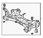 62405M7050 - Suspension: Cross-member for Kia: Forte Image