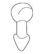 6686001W01 - Body: Cowl Grille Fastener for Nissan: 200SX, Altima, Maxima, Micra, Quest, Sentra, Versa Image