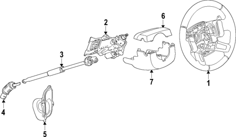 Steering Column for 2017 Land Rover Range Rover Sport #0