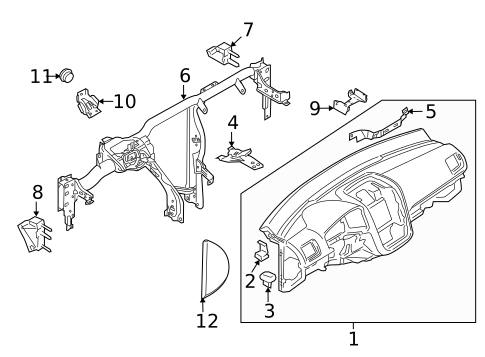 Instrument Panel for 2012 Volkswagen Jetta #2